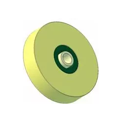 Rullo n. 212 – rullo di supporto in plastica Ø124 mm per macchine Grimme | OEM Grimme 623.00012 | produttore KiJ