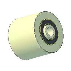 Rullo n. 218 – rullo di supporto in plastica Ø75 mm per macchine Grimme | OEM Grimme 602.00053, 200.24939, 200.07971 | produttore KiJ