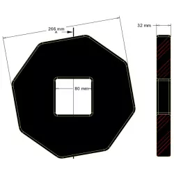 Disco 266-32-80 pulitore – disco prodotto da KiJ | OEM 206008200 | produttore KiJ