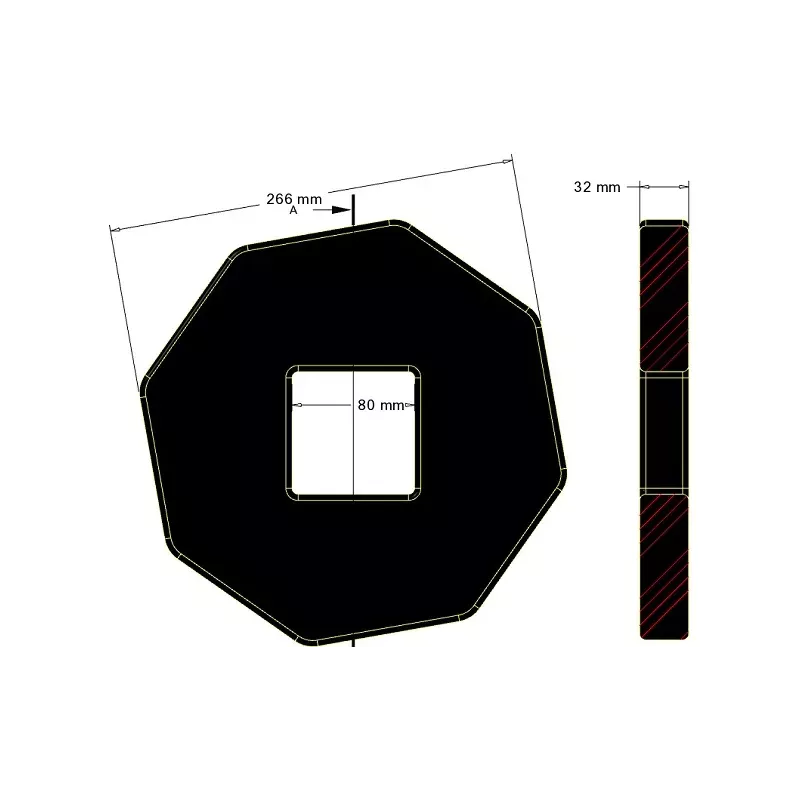 Disco 266-32-80 pulitore – disco prodotto da KiJ | OEM 206008200 | produttore KiJ