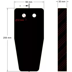 Mazza 208-98-30 – mazza prodotta da KiJ | OEM 120640600 | produttore KiJ