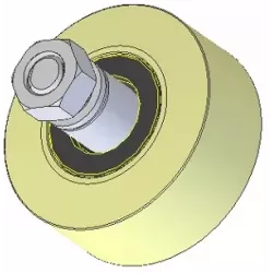 Rullo n. 235 – rullo in plastica Ø100 mm per macchine Wuhlmaus | OEM Wuhlmaus 000.03.030.00 | produttore KiJ
