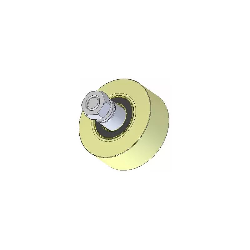Rullo n. 235 – rullo in plastica Ø100 mm per macchine Wuhlmaus | OEM Wuhlmaus 000.03.030.00 | produttore KiJ