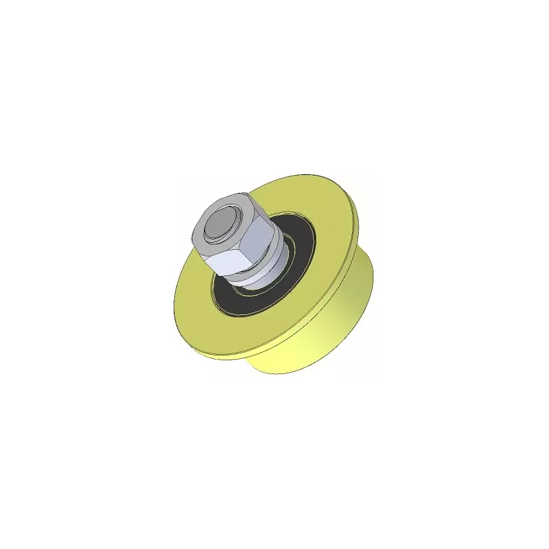 Rullo n. 236 – rullo in plastica Ø66 mm per macchine Wuhlmaus | produttore KiJ