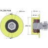 Rullo n. 236 – rullo in plastica Ø66 mm per macchine Wuhlmaus | produttore KiJ