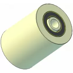 Rullo n. 246 – rullo di supporto in plastica Ø75 mm per macchine Grimme | OEM Grimme 200.92919 | produttore KiJ