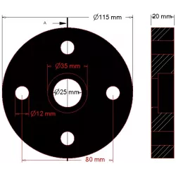 Disco elastico M4 – disco del giunto elastico prodotto da KiJ | produttore KiJ