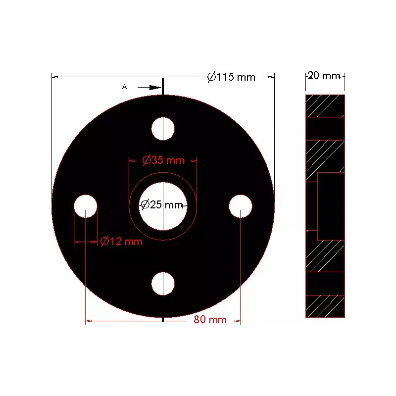 Disco elastico M4 – disco del giunto elastico prodotto da KiJ | produttore KiJ