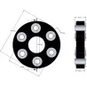 Disco elastico Claas 170 – giunto elastico per macchine Claas | OEM Claas 796144, 62454505, 80382276 | produttore KiJ