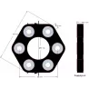 Disco elastico Claas 143 – giunto elastico per macchine Claas | OEM Claas 0623.4106, 06234106, 11106031112 | produttore KiJ
