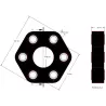 Disco elastico Claas 102 – disco del giunto elastico per macchine Claas | OEM Claas 062441100 | produttore KiJ