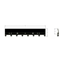 Paletta del separatore del fogliame L-680 – paletta per macchina ROPA Keiler | OEM ROPA 501027 | produttore KiJ
