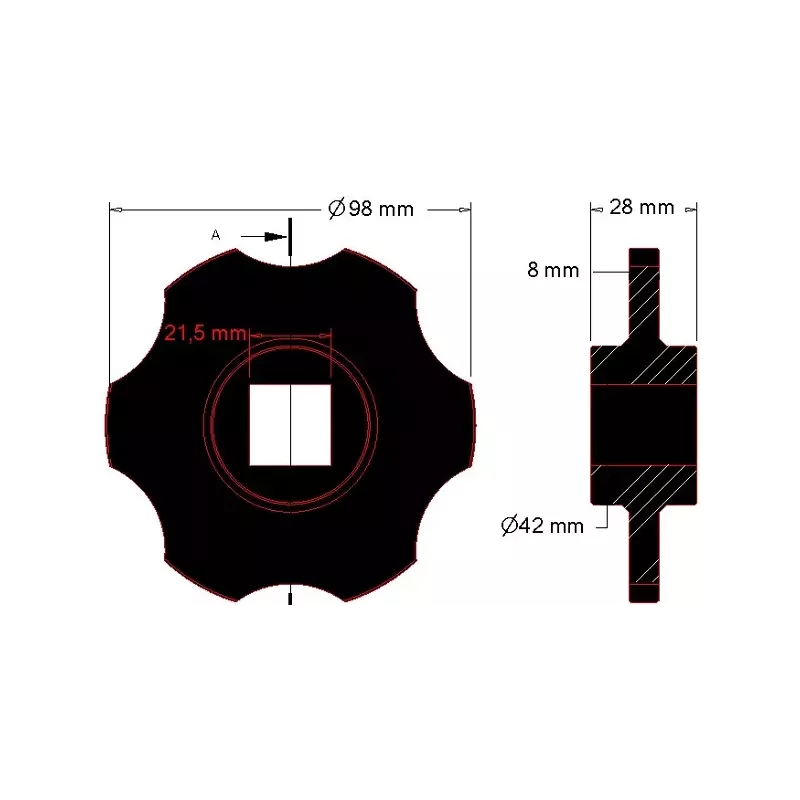 Disco dentato del selezionatore – disco per macchine Grimme | OEM Grimme 088.00251 | produttore KiJ