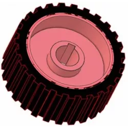 Rullo n. 2 – rullo motore in ghisa e gomma Ø192 mm per macchine Grimme | OEM Grimme 076.00637 | produttore KiJ