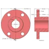 Rullo n. 196a – mozzo del rullo in ghisa Ø70 mm per macchine Wuhlmaus | produttore KiJ