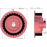 Rullo n. 19a – rullo motore in ghisa e gomma Ø170 mm per macchine Grimme | OEM Grimme 076.00822 | produttore KiJ