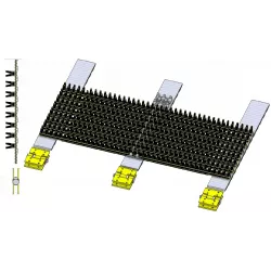 Nastro separatore del fogliame DR 1500 su 3 cinghie – nastro per raccoglipatate Grimme DR 1500 | OEM Grimme 300.18407, 300.25773, 300.18646 | produttore KiJ