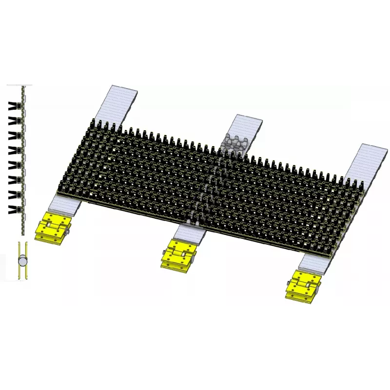 Nastro separatore del fogliame DR 1500 su 3 cinghie – nastro per raccoglipatate Grimme DR 1500 | OEM Grimme 300.18407, 300.25773, 300.18646 | produttore KiJ