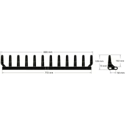 Paletta in gomma 12 denti per nastro con passo 50 mm (TL50) | OEM 206075 | produttore KiJ