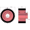Rullo n. 220 – rullo motore in ghisa e gomma Ø132 mm per macchine Grimme | OEM Grimme 076.00655 | produttore KiJ