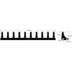Paletta in gomma 10 denti – paletta per macchine Grimme | OEM Grimme 088.00931 | produttore KiJ