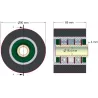Rullo n. 30 – rullo in acciaio e gomma Ø90 mm per macchine ROPA | OEM ROPA 252020, 1131021828, 1131029638 | produttore KiJ