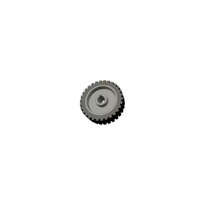 Rullo n. 43 – rullo motore in ghisa e gomma Ø198 mm per macchine Grimme | OEM Grimme 076.00704 | produttore KiJ