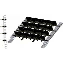 Nastro separatore del fogliame con palette SE 70-20 – nastro per raccoglipatate Grimme SE 70-20 | OEM Grimme 300.29377, 300.29280 | produttore KiJ