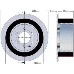 Rullo n. 190 – rullo motore in acciaio e gomma Ø200 mm per macchine Holmer | OEM Holmer 1130010341 | produttore KiJ