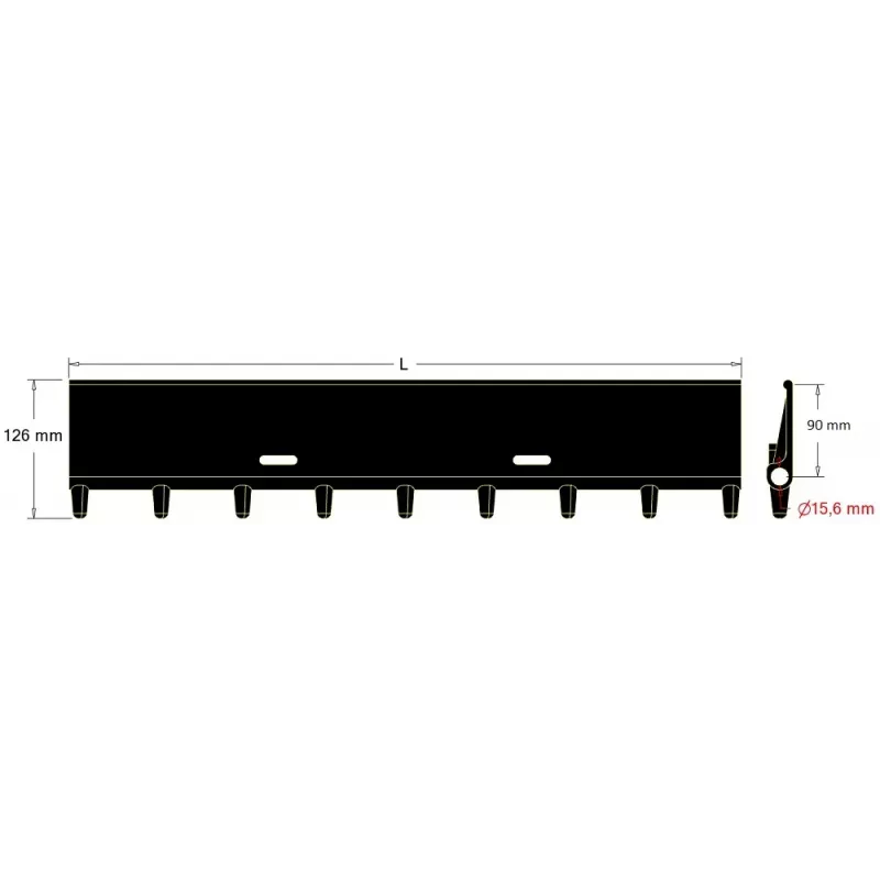 Paletta del separatore del fogliame 70-20 – paletta per macchine Grimme | OEM Grimme 088.00364, 200.29297 | produttore KiJ