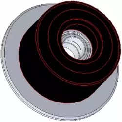 Rullo n. 63 – rullo di supporto in acciaio e gomma Ø95 mm per macchine Grimme | OEM Grimme 088.00315 | produttore KiJ