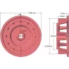 Rullo n. 171 – rullo motore in ghisa Ø258 mm, passo 35 mm, per macchine Grimme | OEM Grimme 006.00537 | produttore KiJ