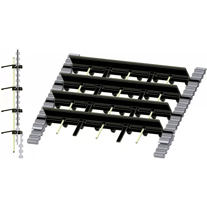 Nastro separatore del fogliame con palette Grimme SE 75-30 – nastro di ricambio per raccoglipatate Grimme SE 75-30 | OEM Grimme 300.33486, 300.37415 | produttore KiJ