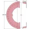 Rullo n. 221 – rullo motore in acciaio Ø500 mm per macchine ROPA | OEM ROPA 121538, 1197019299 | produttore KiJ