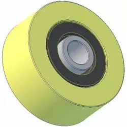 Rullo n. 270 – rullo di supporto in plastica Ø65 mm per macchine Grimme | OEM Grimme 200.30645 | produttore KiJ
