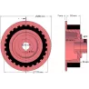 Rullo n. 19 – rullo motore in ghisa e gomma Ø170 mm per macchine Grimme | OEM Grimme 076.00768 | produttore KiJ