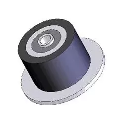 Rullo n. 25 – rullo in acciaio e gomma Ø90 mm per macchine ROPA | OEM ROPA 252019, 1130004669, 252105 | produttore KiJ