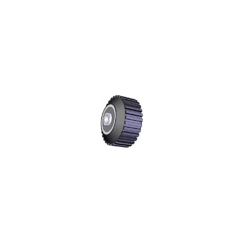Rullo n. 26 – rullo di supporto in acciaio e gomma Ø95 mm per macchine ROPA | OEM ROPA 252079 | produttore KiJ