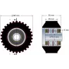 Rullo n. 26 – rullo di supporto in acciaio e gomma Ø95 mm per macchine ROPA | OEM ROPA 252079 | produttore KiJ