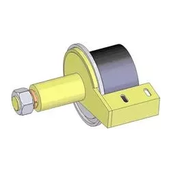 Rullo n. 122 – rullo di rinvio in acciaio e gomma Ø100 mm per macchine Grimme | OEM Grimme 200.43275, 076.00759, 100.43275 | produttore KiJ