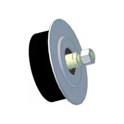 Rullo n. 143 – rullo in acciaio e gomma Ø120 mm | produttore KiJ