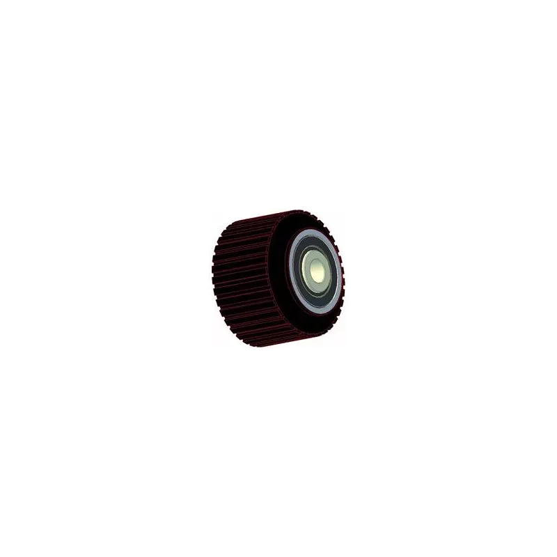 Rullo n. 204 – rullo di supporto in acciaio e gomma Ø90 mm per macchine ROPA | OEM ROPA 252079 | produttore KiJ