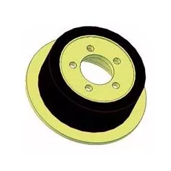 Rullo n. 219 – rullo motore in acciaio e gomma Ø200 mm per macchine ROPA | OEM ROPA 121368 | produttore KiJ