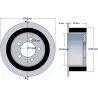 Rullo n. 219 – rullo motore in acciaio e gomma Ø200 mm per macchine ROPA | OEM ROPA 121368 | produttore KiJ