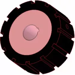 Rullo n. 266 – rullo motore in acciaio e gomma Ø170 mm per macchine AVR | OEM AVR 742.20.80 | produttore KiJ