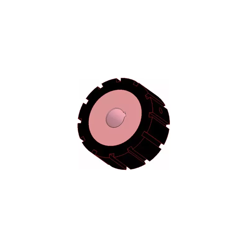 Rullo n. 266 – rullo motore in acciaio e gomma Ø170 mm per macchine AVR | OEM AVR 742.20.80 | produttore KiJ
