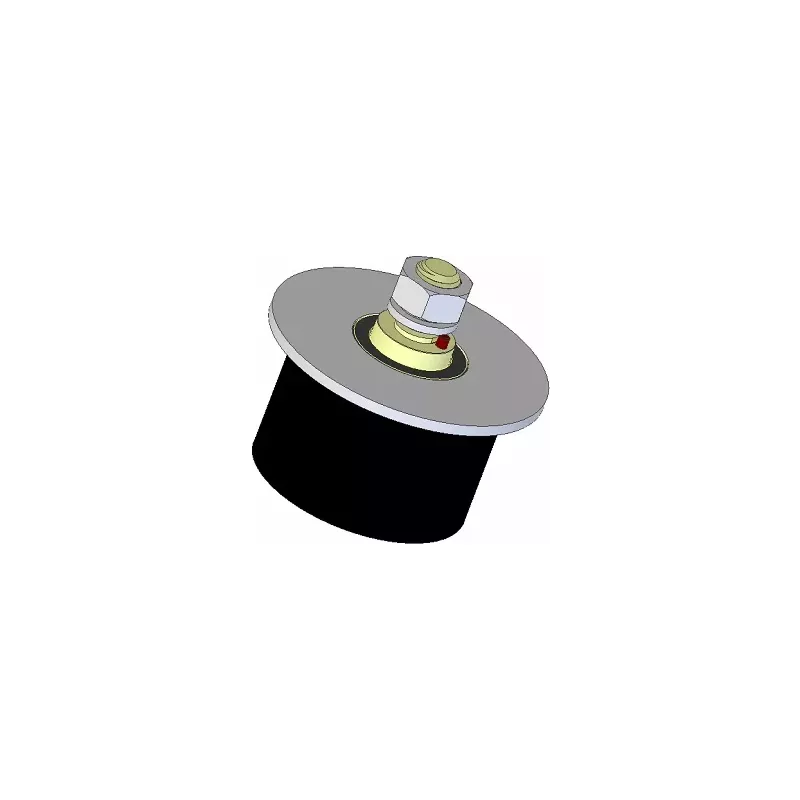 Rullo n. 269 – rullo di supporto in acciaio e gomma Ø95 mm per macchine AVR | OEM AVR 02.16.20 | produttore KiJ