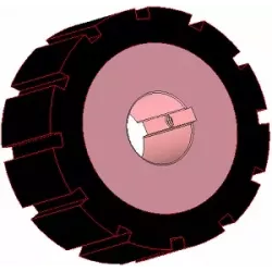 Rullo n. 271 – rullo motore in acciaio e gomma Ø170 mm per macchine AVR | OEM AVR 742.20.85 | produttore KiJ