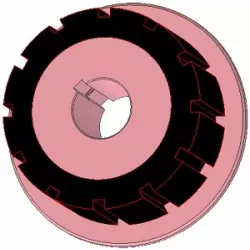 Rullo n. 272 – rullo motore in acciaio e gomma Ø170 mm per macchine AVR | OEM AVR 742.20.75 | produttore KiJ