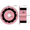 Rullo n. 272 – rullo motore in acciaio e gomma Ø170 mm per macchine AVR | OEM AVR 742.20.75 | produttore KiJ